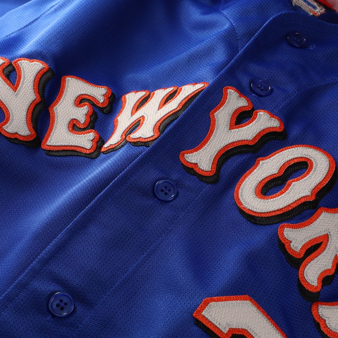 New York Mets Mike Piazza Mitchell & Ness Cooperstown Mesh Batting Practice Button - Up Jersey - Orange