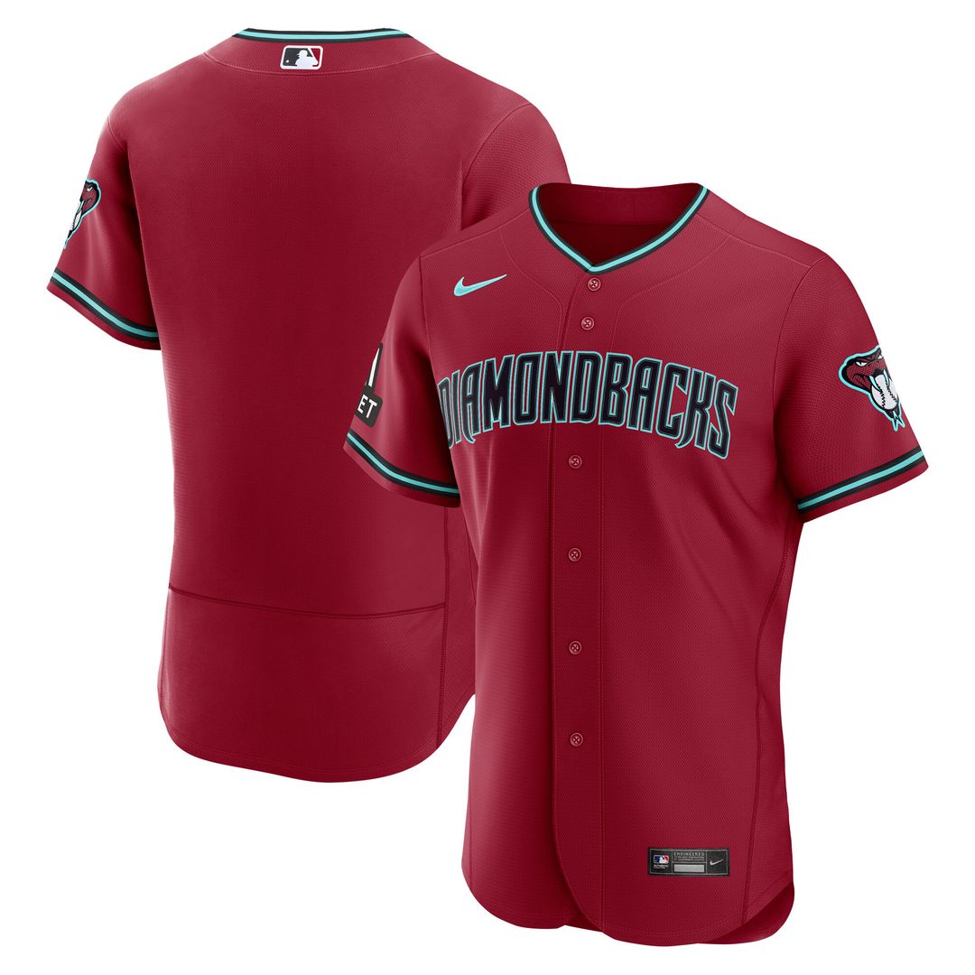 Arizona Diamondbacks Nike Home Sponsor Patch Authentic Jersey - Cream