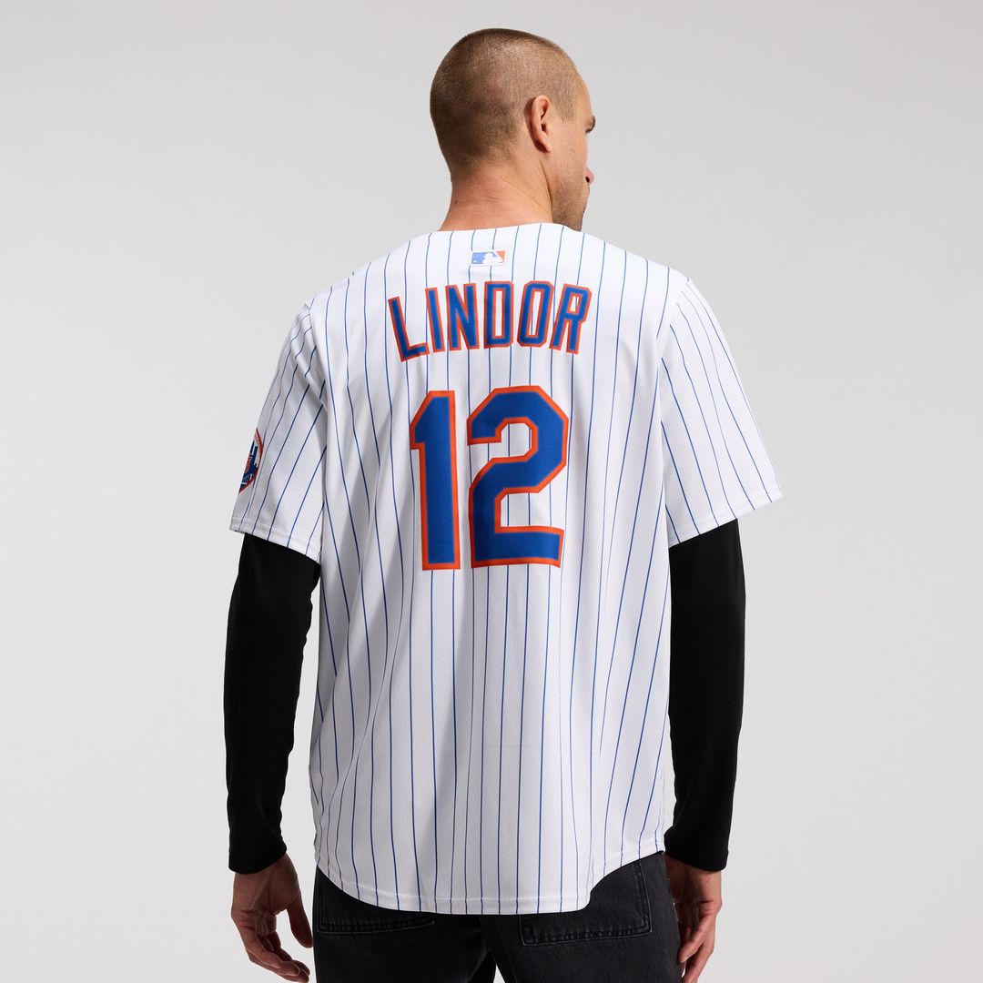 New York Mets Francisco Lindor Nike Road Limited Player Jersey - Gray