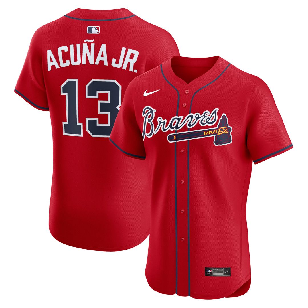 Atlanta Braves Ronald Acuña Jr. Nike Home Elite Player Jersey - White