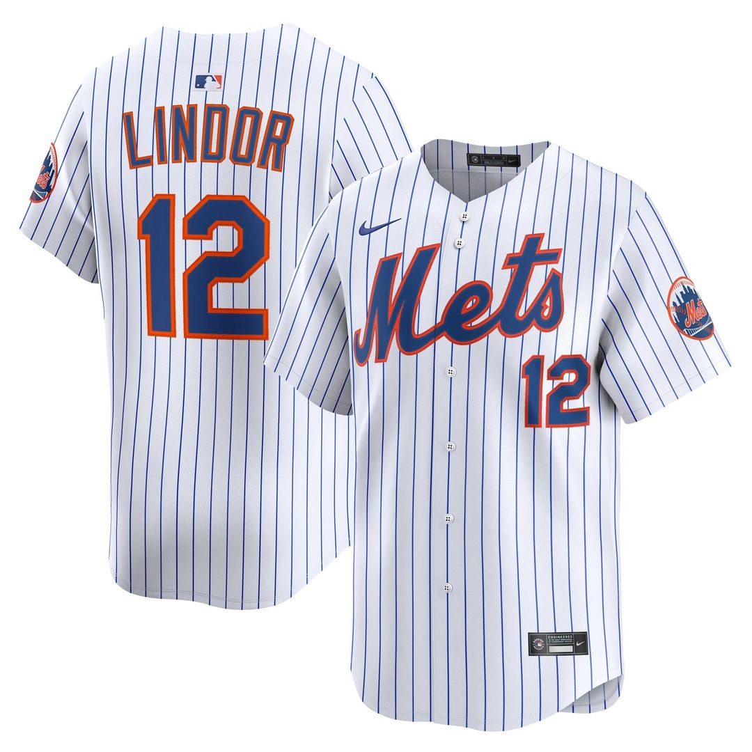 New York Mets Francisco Lindor Nike Road Limited Player Jersey - Gray