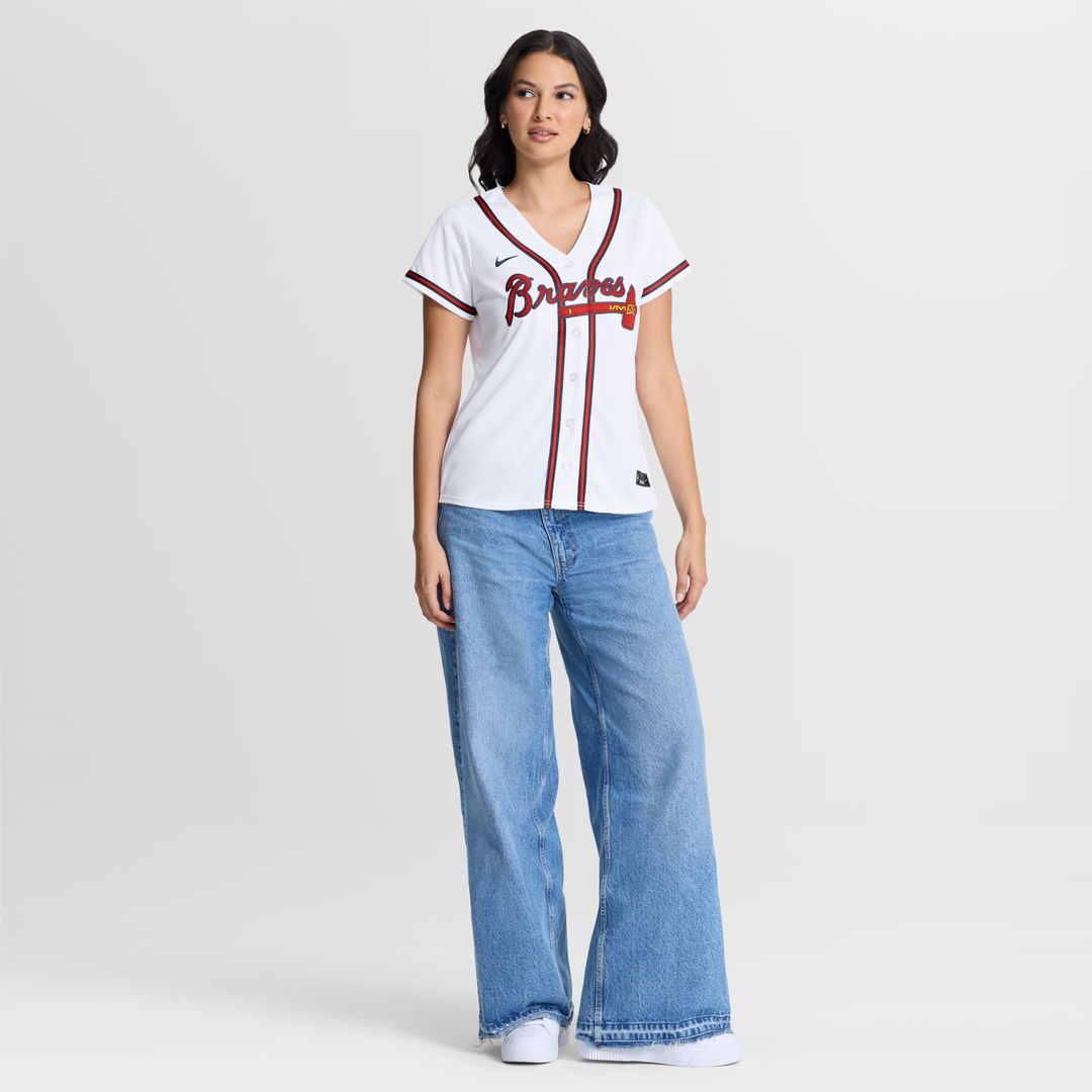 Atlanta Braves Spencer Schwellenbach Nike Women's Home Replica Jersey - White